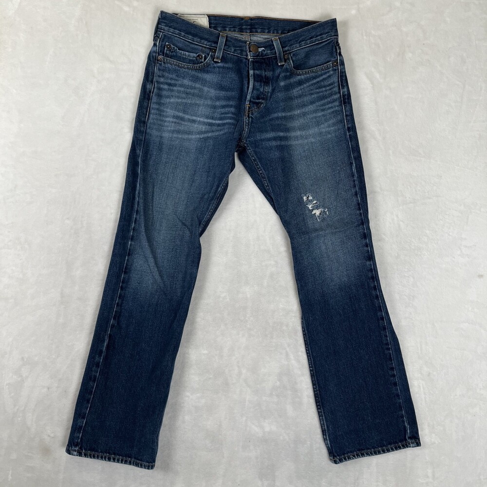 Vintage Hollister Jeans Mens 29x30 Blue Classic Straight Regular Fit Denim Y2K